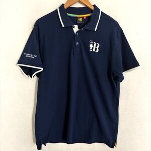 37th Americas Cup Barcelona Polo Shirt Mens XL Short Sleeve Sailing Preppy Ivy